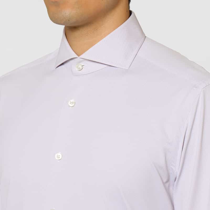 XACUS XACUS＜ザッカス＞ マイクロパターンストレッチシャツ PINK