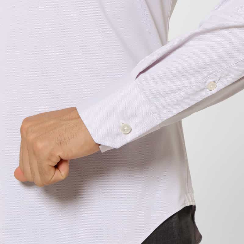 XACUS XACUS＜ザッカス＞ マイクロパターンストレッチシャツ PINK