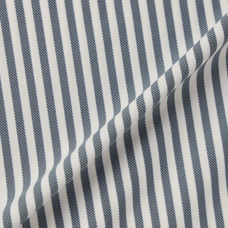 XACUS XACUS＜ザッカス＞ ストライプ柄ストレッチシャツ GRAY