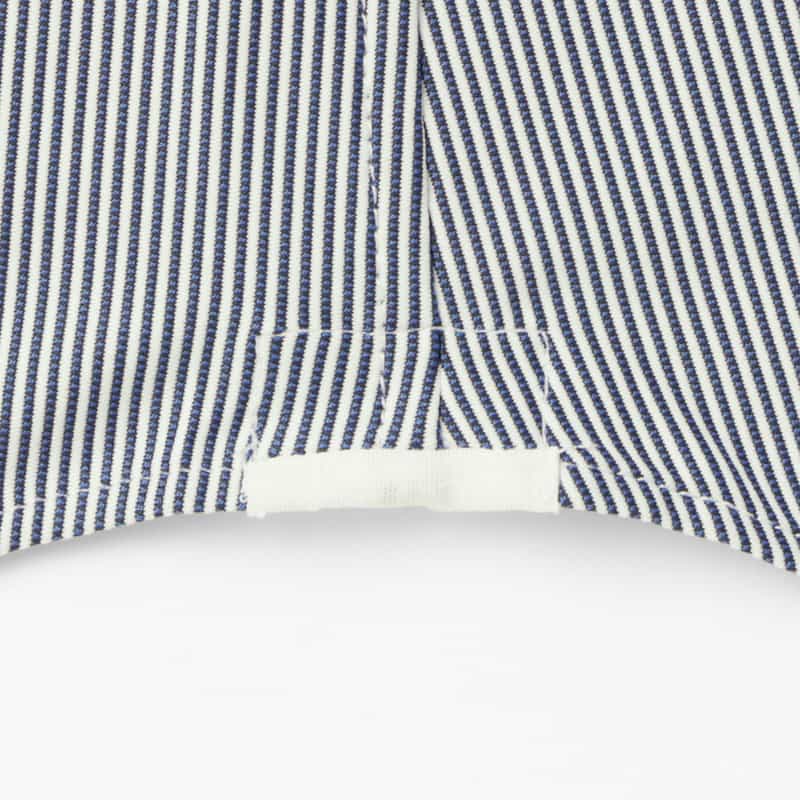 XACUS XACUS＜ザッカス＞ ピンストライプ柄ストレッチシャツ BLUE