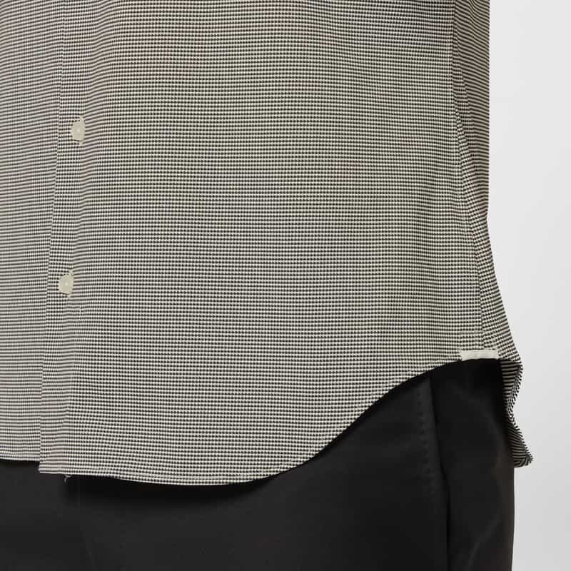 XACUS XACUS＜ザッカス＞ 千鳥柄ストレッチシャツ BLACK