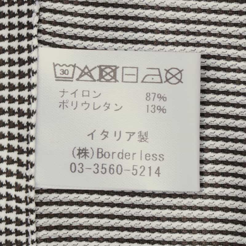 XACUS XACUS＜ザッカス＞ 千鳥柄ストレッチシャツ BLACK