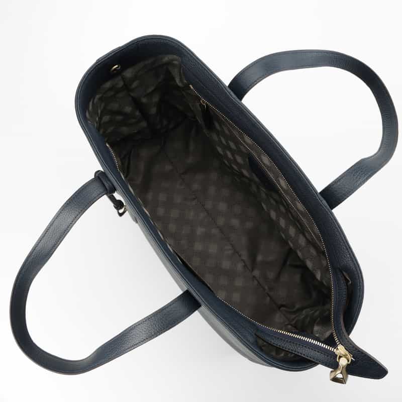 ETIAM ETIAM＜エティアム＞ レザートートバッグ NAVY