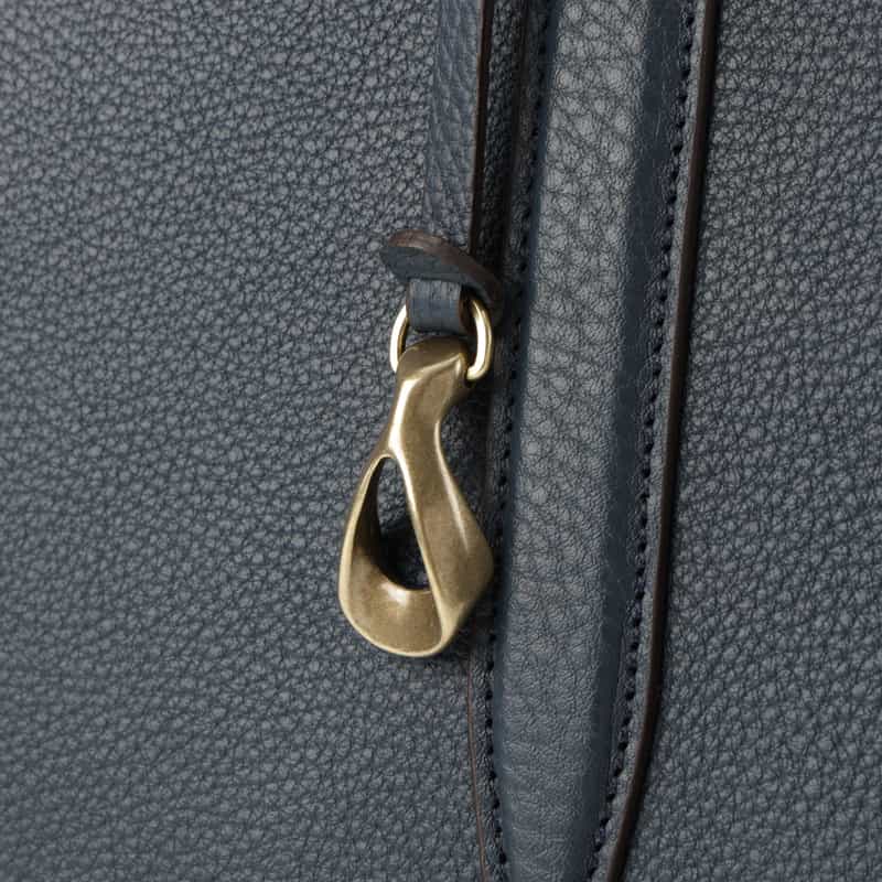 ETIAM ETIAM＜エティアム＞ レザートートバッグ NAVY