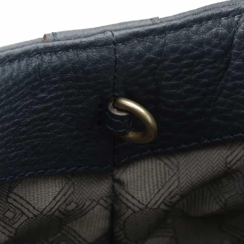 ETIAM ETIAM＜エティアム＞ レザートートバッグ NAVY