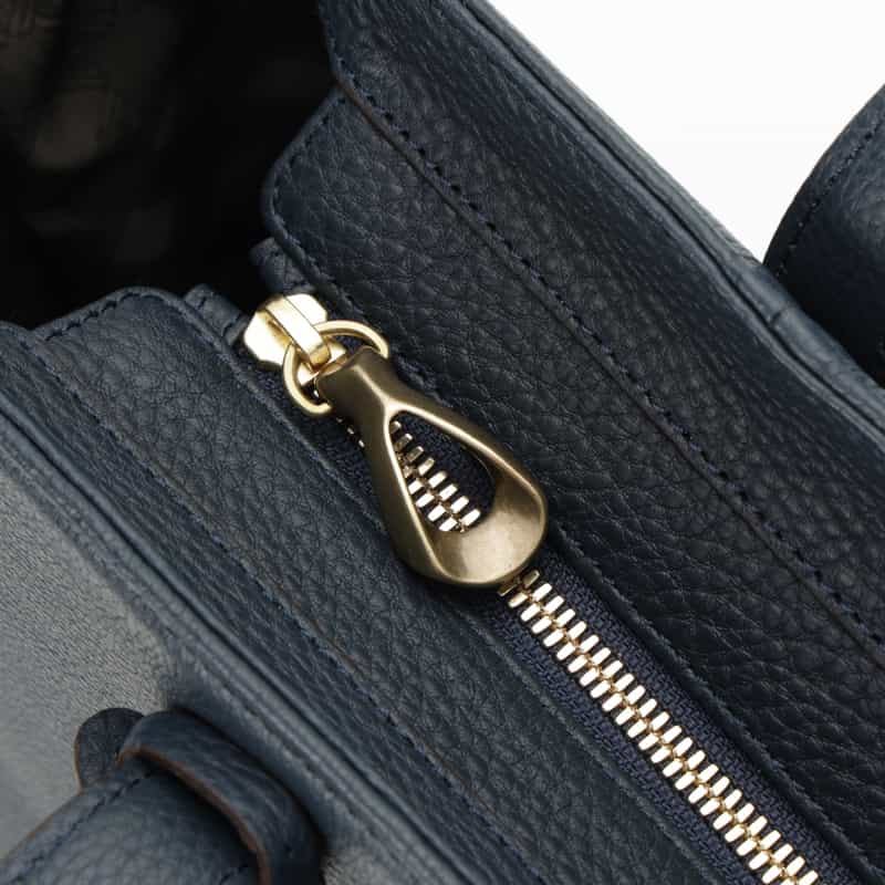 ETIAM ETIAM＜エティアム＞ レザートートバッグ NAVY