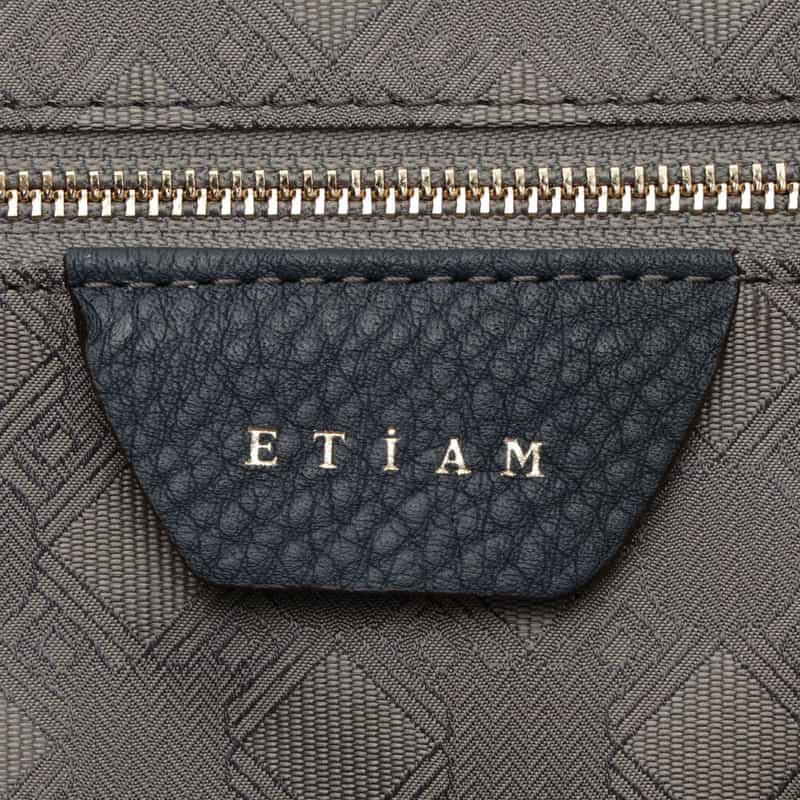 ETIAM ETIAM＜エティアム＞ レザートートバッグ NAVY