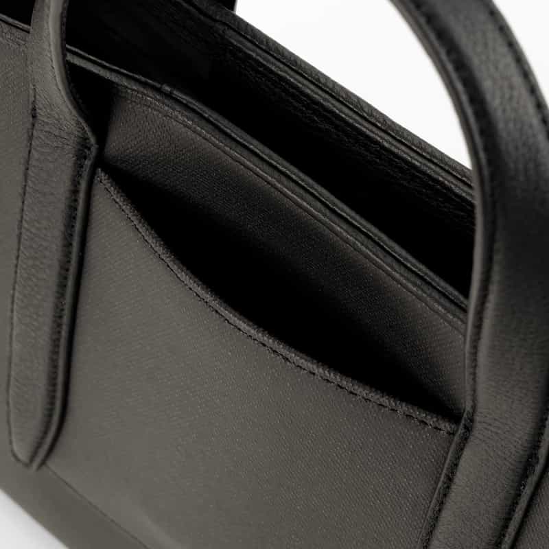 ETIAM ETIAM＜エティアム＞ レザーミニトートバッグ BLACK