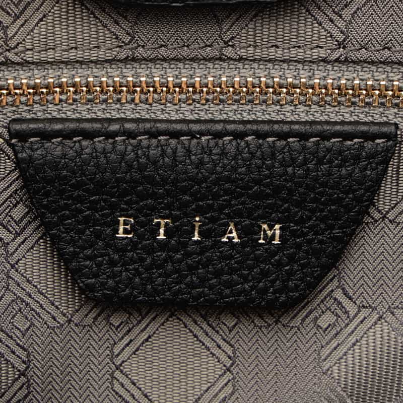 ETIAM ETIAM＜エティアム＞ レザーミニトートバッグ BLACK