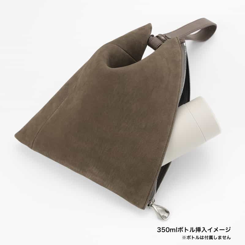 ETIAM ETIAM＜エティアム＞ スエード素材トライアングル型ショルダーバッグ GREIGE