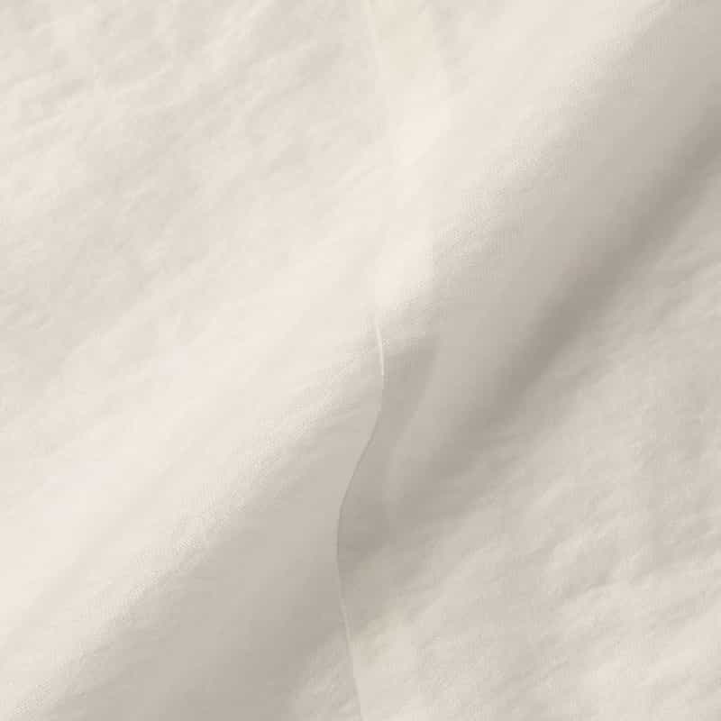 BARNEYS NEW YORK ウォッシャブル ラッフルデザインバンドカラーブラウス WHITE