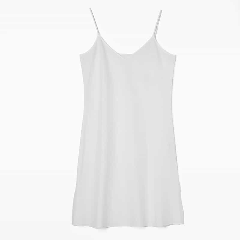 BARNEYS NEW YORK ウォッシャブル ソフトリネン素材サファリロングドレス（インナードレス付き） WHITE