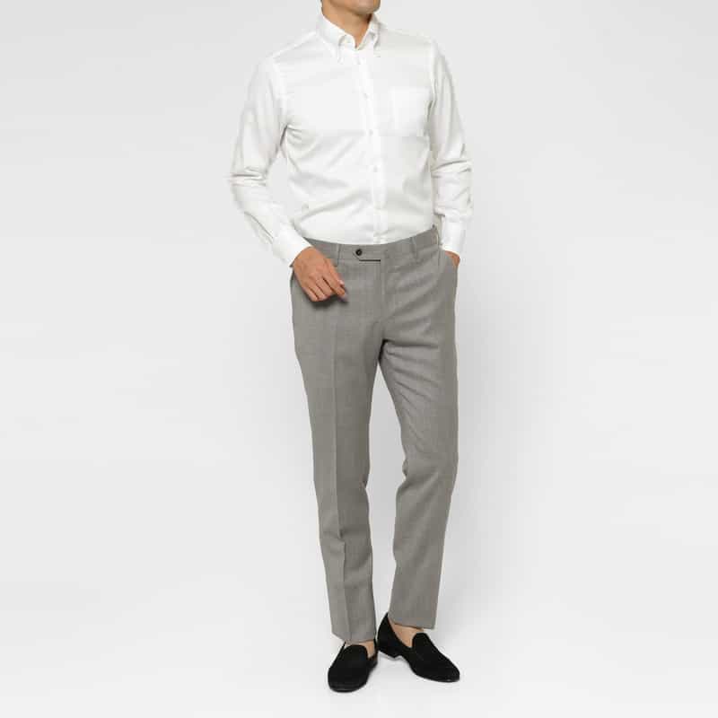 PT TORINO PT TORINO ＜ピーティー トリノ＞  フランネル素材スリムパンツ“SLIM" LT GRAY