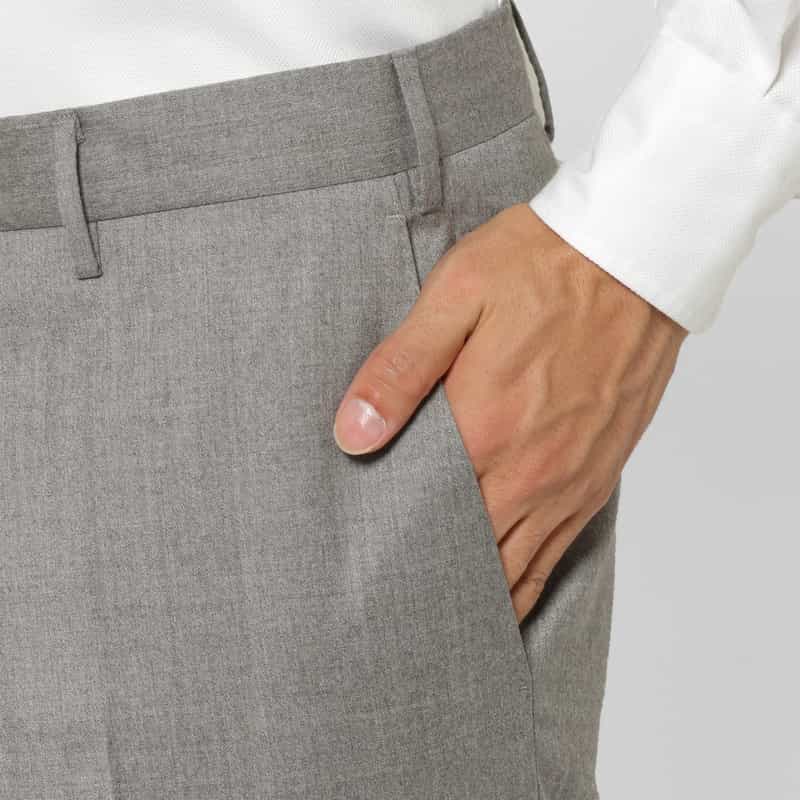 PT TORINO PT TORINO ＜ピーティー トリノ＞  フランネル素材スリムパンツ“SLIM" LT GRAY