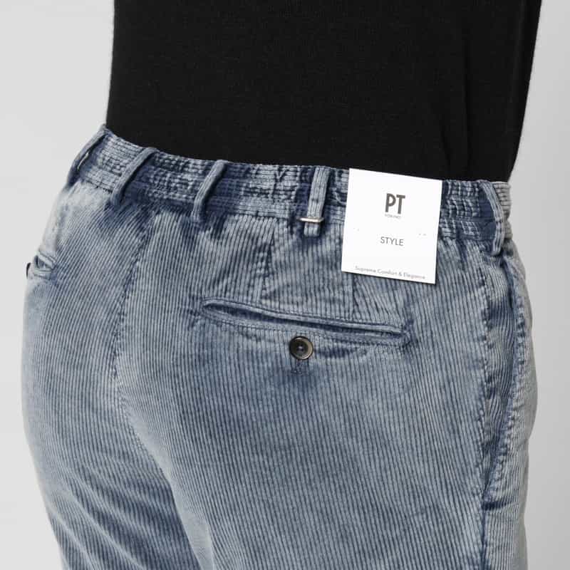 PT TORINO PT TORINO＜ピーティー トリノ＞ ストレッチコーデュロイパンツ LIGHT GRAY