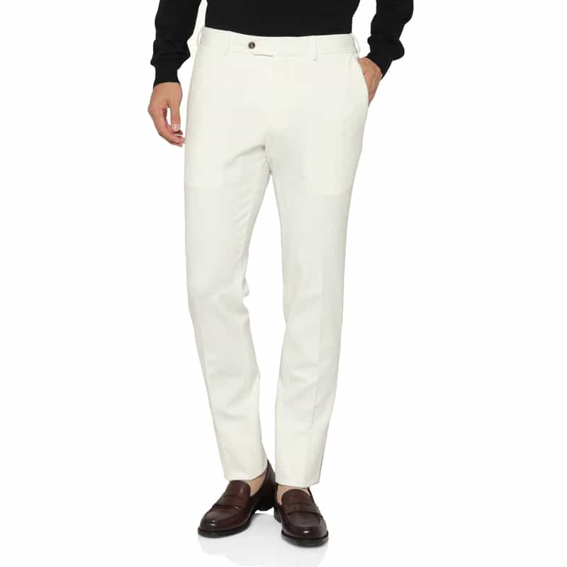 PT TORINO PT TORINO＜ピーティー トリノ＞ ストレッチパンツ “SLIM JOGGER" WHITE