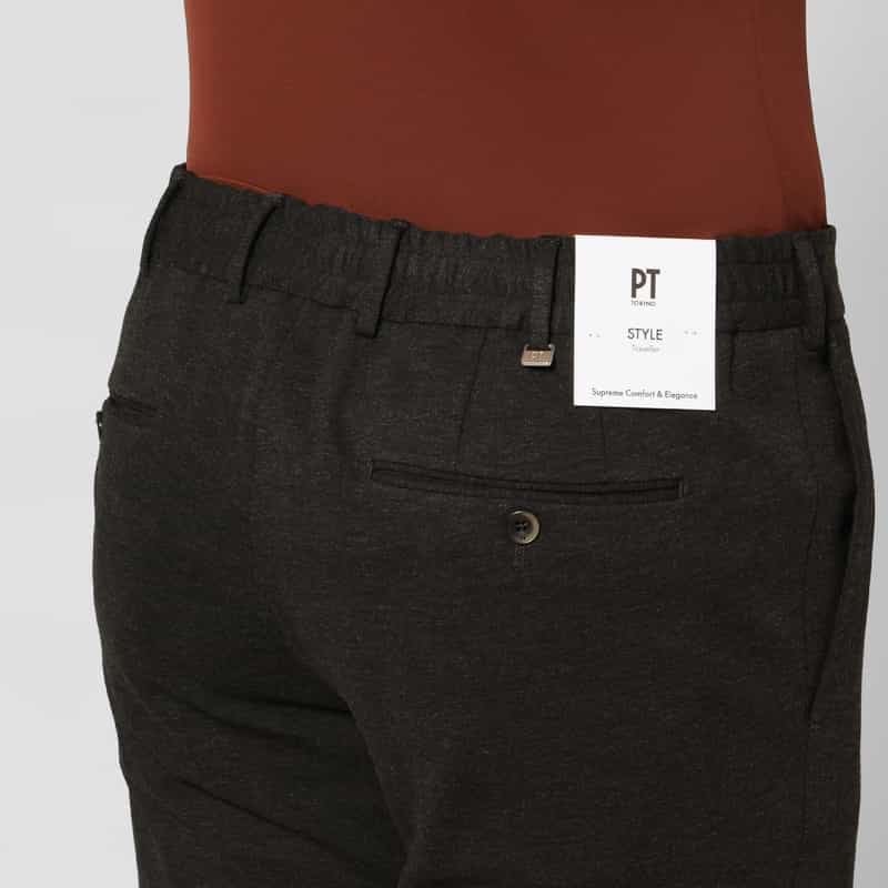 PT TORINO PT TORINO＜ピーティー トリノ＞ ストレッチパンツ “SLIM JOGGER" GRAY