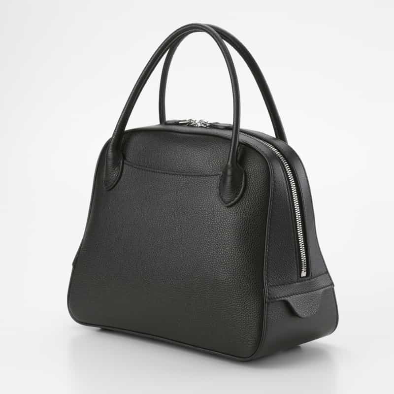 MAISON CANAU MAISON CANAU ＜メゾン カナウ＞ ラウンドボストンバッグ（M） BLACK