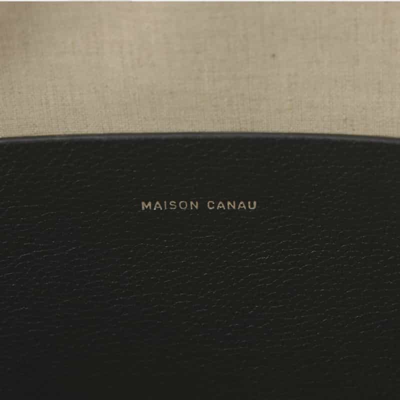 MAISON CANAU MAISON CANAU ＜メゾン カナウ＞ ラウンドボストンバッグ（M） BLACK