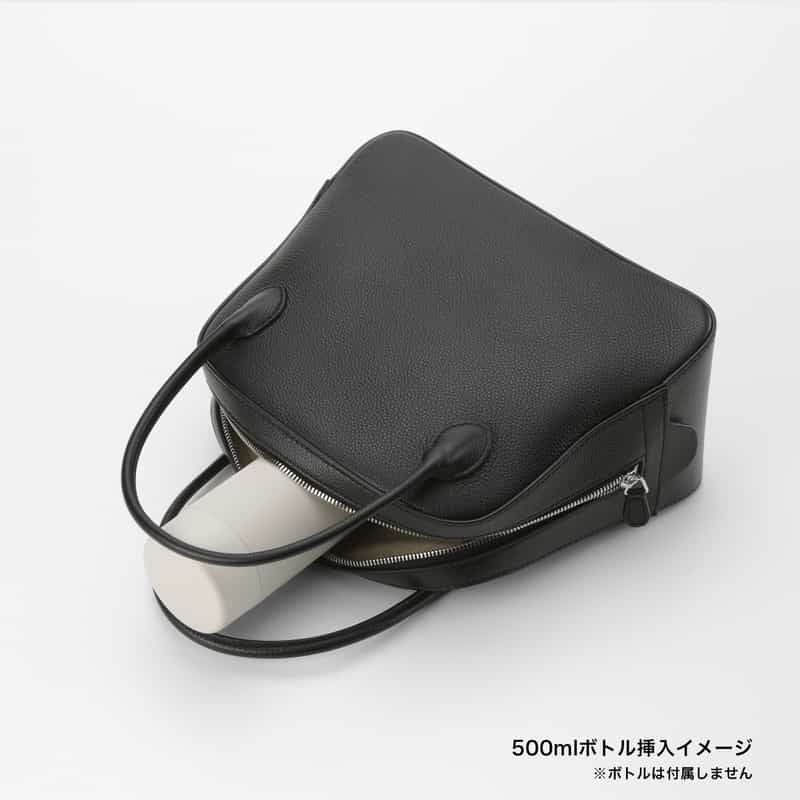 MAISON CANAU MAISON CANAU ＜メゾン カナウ＞ ラウンドボストンバッグ（M） BLACK