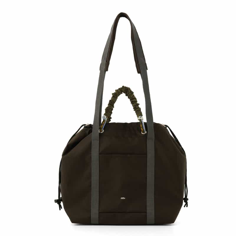 ZATTU ZATTU ＜ザッツ＞ ダブルハンドル ナイロントートバッグ "JAM-LQ" DARK BROWN