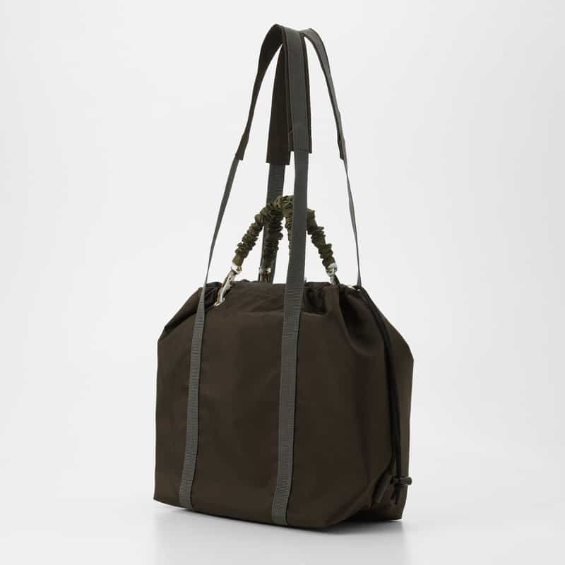 ZATTU ZATTU ＜ザッツ＞ ダブルハンドル ナイロントートバッグ "JAM-LQ" DARK BROWN