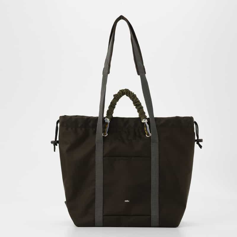ZATTU ZATTU ＜ザッツ＞ ダブルハンドル ナイロントートバッグ "JAM-LQ" DARK BROWN