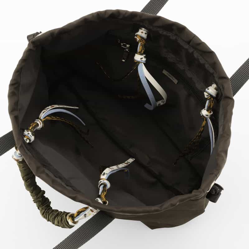 ZATTU ZATTU ＜ザッツ＞ ダブルハンドル ナイロントートバッグ "JAM-LQ" DARK BROWN