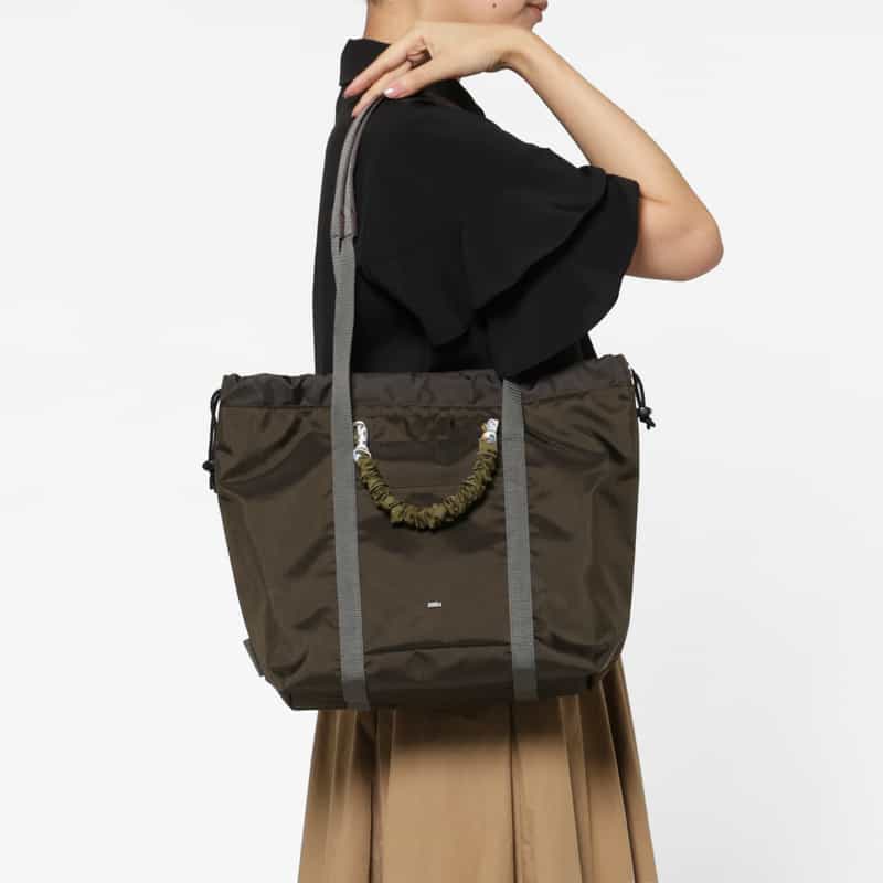 ZATTU ZATTU ＜ザッツ＞ ダブルハンドル ナイロントートバッグ "JAM-LQ" DARK BROWN
