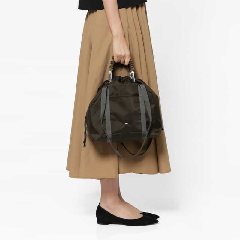 ZATTU ZATTU ＜ザッツ＞ ダブルハンドル ナイロントートバッグ "JAM-LQ" DARK BROWN