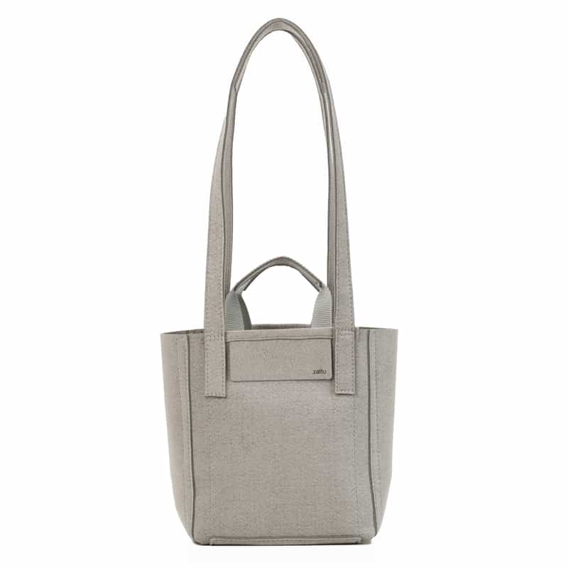 ZATTU ZATTU ＜ザッツ＞ ダブルハンドルミニトートバッグ "CIMA" LIGHT GRAY