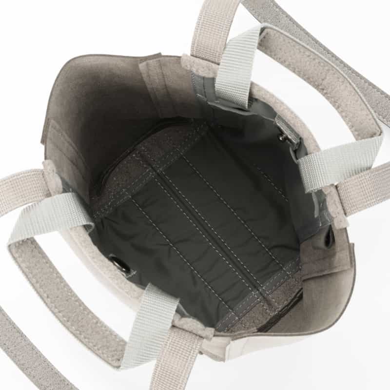 ZATTU ZATTU ＜ザッツ＞ ダブルハンドルミニトートバッグ "CIMA" LIGHT GRAY