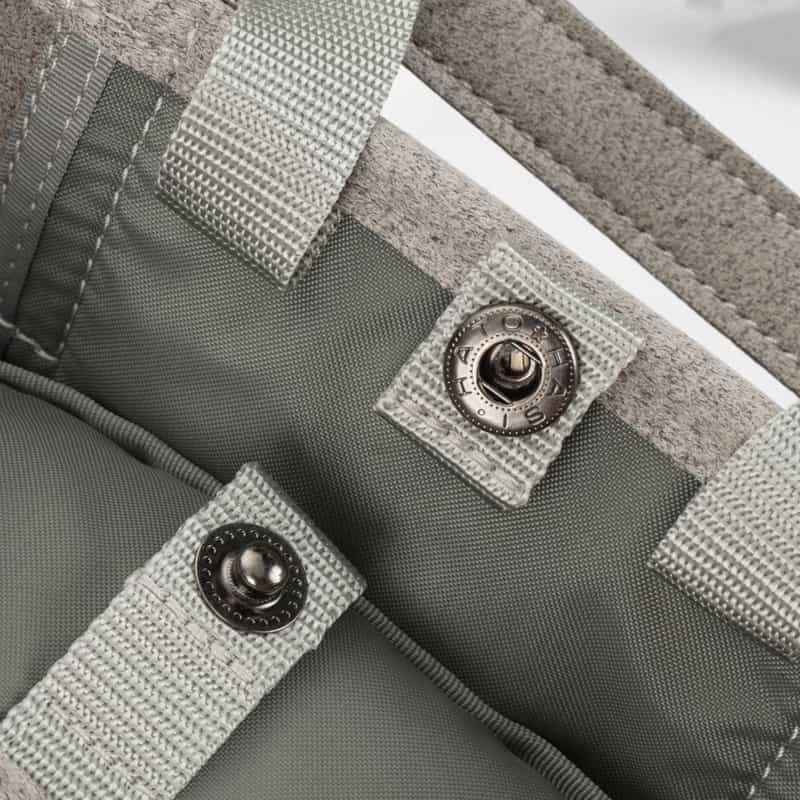 ZATTU ZATTU ＜ザッツ＞ ダブルハンドルミニトートバッグ "CIMA" LIGHT GRAY