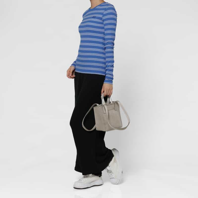 ZATTU ZATTU ＜ザッツ＞ ダブルハンドルミニトートバッグ "CIMA" LIGHT GRAY