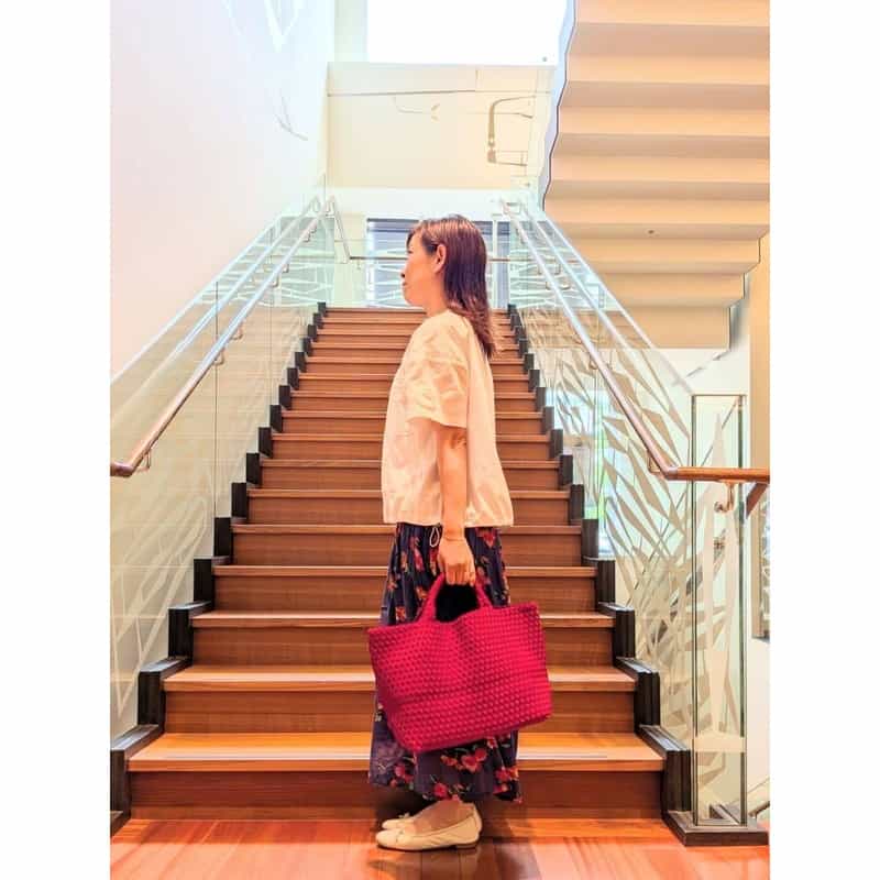 NAGHEDI NAGHEDI ＜ナゲディ＞トートバッグ “St Barths Medium Tote“ RED