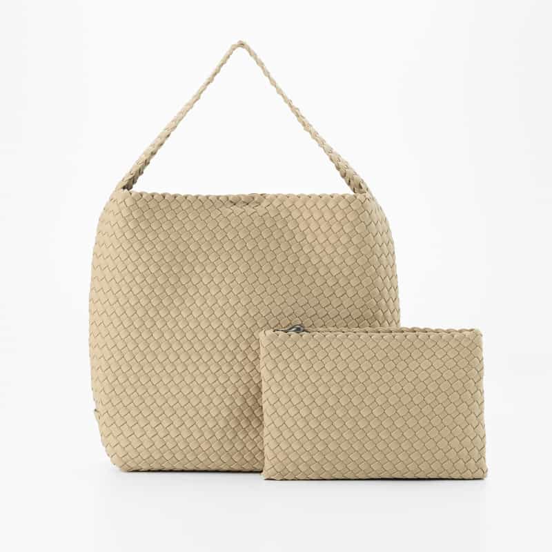 NAGHEDI NAGHEDI ＜ナゲディ＞ ワンハンドルバッグ “Nomad Medium Hobo“ IVORY