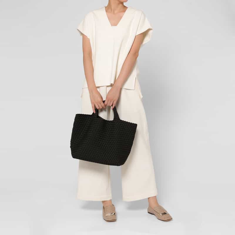 NAGHEDI NAGHEDI ＜ナゲディ＞ トートバッグ “St Barths Medium Tote“ BLACK