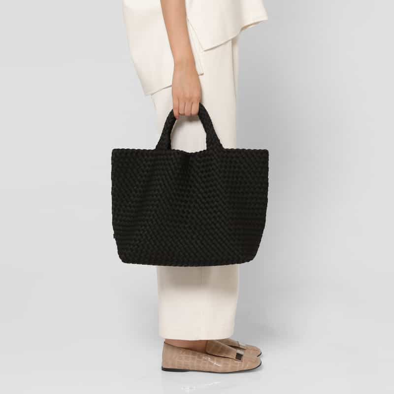 NAGHEDI NAGHEDI ＜ナゲディ＞ トートバッグ “St Barths Medium Tote“ BLACK