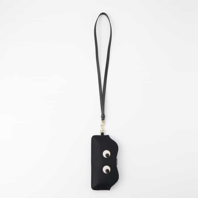 ANYA HINDMARCH ANYA HINDMARCH ＜アニヤ ハインドマーチ＞ サングラスホルダー “EYES“ BLACK