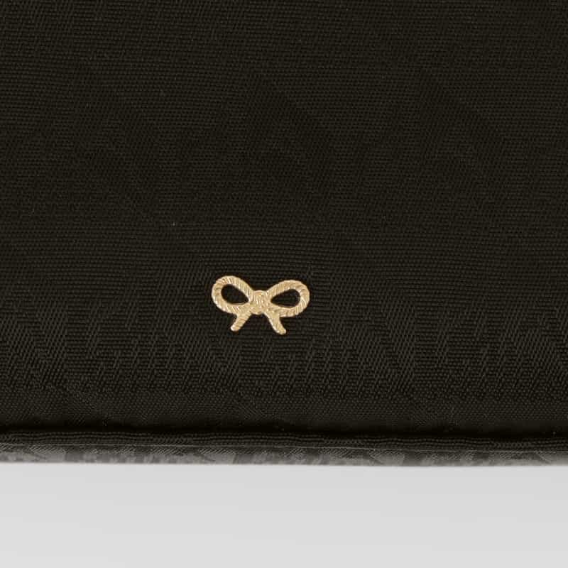 ANYA HINDMARCH ANYA HINDMARCH ＜アニヤ ハインドマーチ＞ AHロゴ・ガーリー・スタッフ・ポーチ BLACK