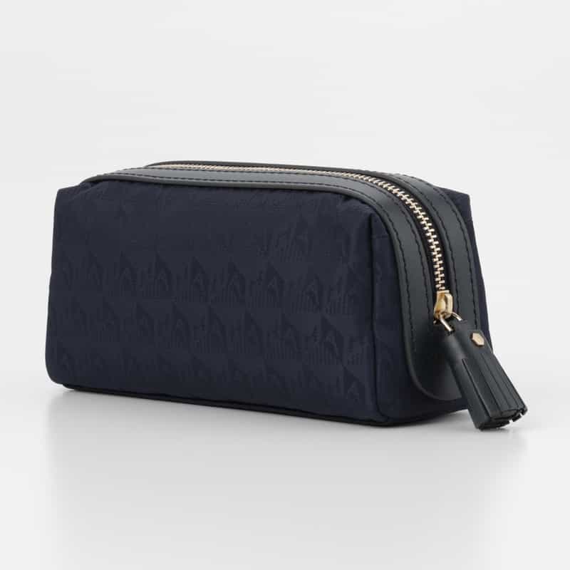 ANYA HINDMARCH ANYA HINDMARCH ＜アニヤ ハインドマーチ＞ AHロゴ・ガーリー・スタッフ・ポーチ NAVY