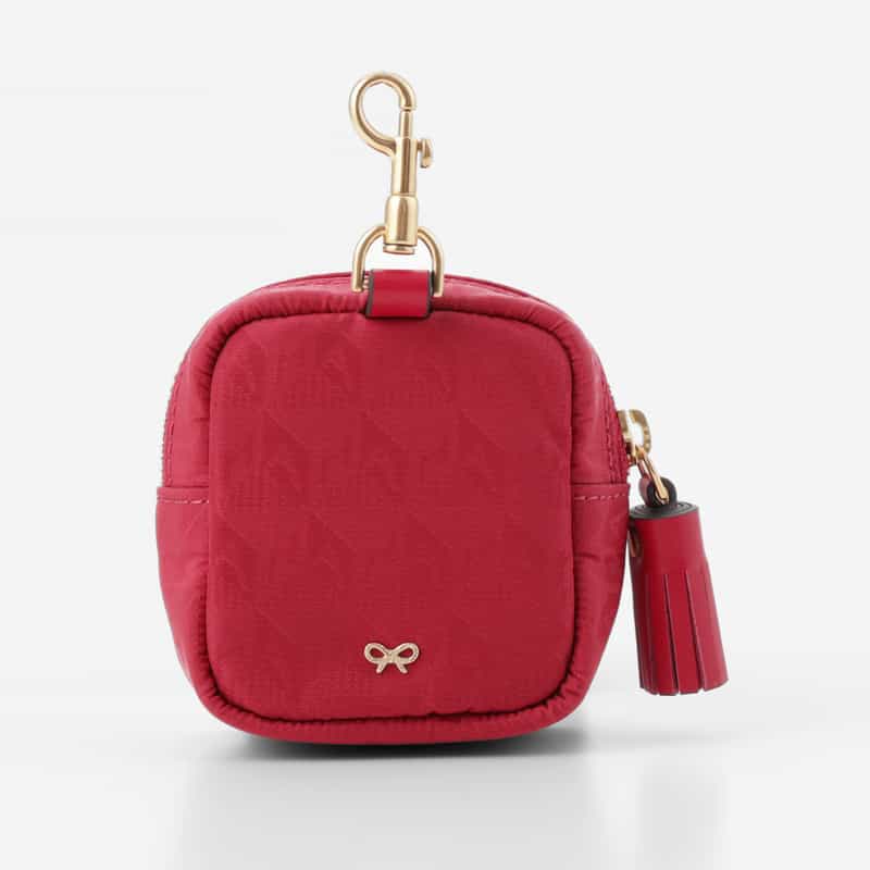 ANYA HINDMARCH ANYA HINDMARCH ＜アニヤ ハインドマーチ＞ AHロゴ ナイロン イヤフォンポーチ PINK