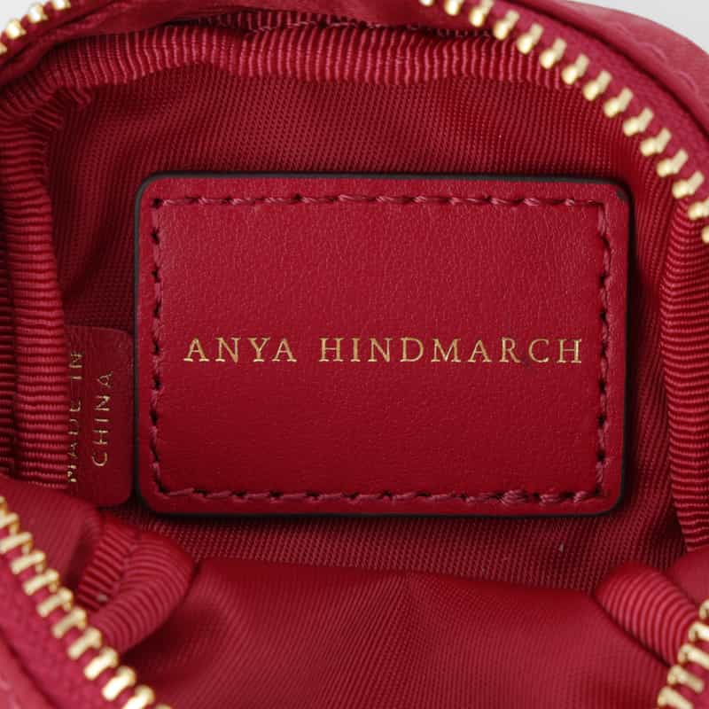 ANYA HINDMARCH ANYA HINDMARCH ＜アニヤ ハインドマーチ＞ AHロゴ ナイロン イヤフォンポーチ PINK