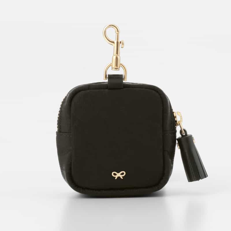 ANYA HINDMARCH ANYA HINDMARCH ＜アニヤ ハインドマーチ＞ AHロゴ ナイロン イヤフォンポーチ BLACK