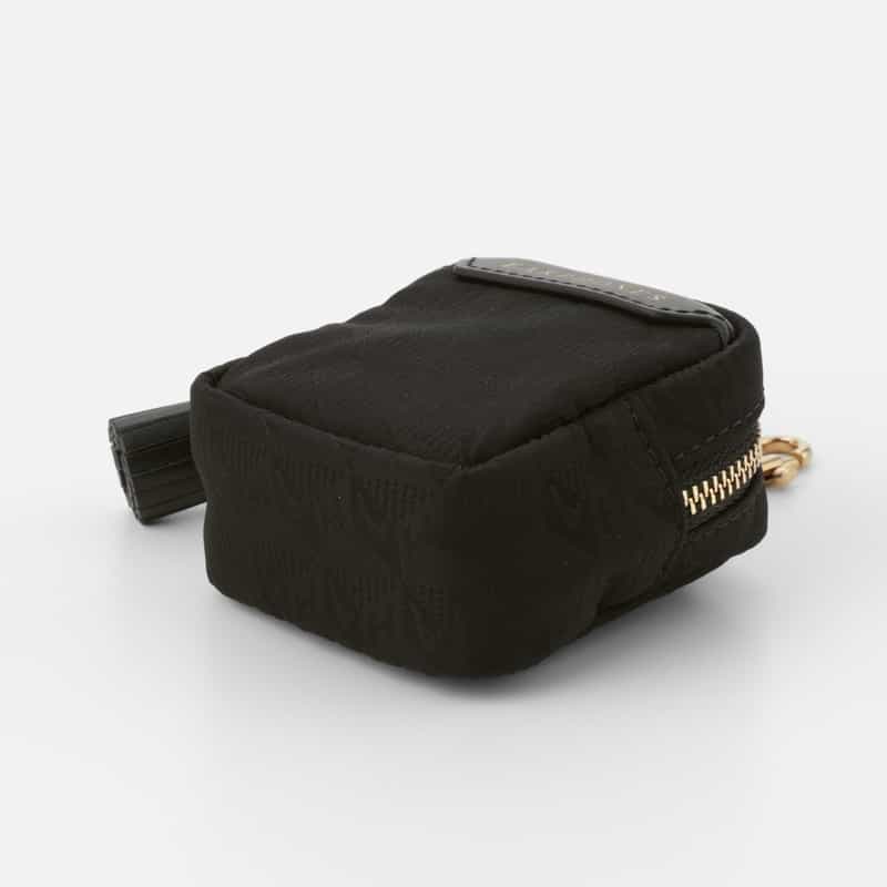 ANYA HINDMARCH ANYA HINDMARCH ＜アニヤ ハインドマーチ＞ AHロゴ ナイロン イヤフォンポーチ BLACK