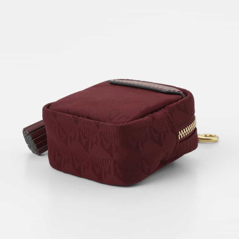 ANYA HINDMARCH ANYA HINDMARCH ＜アニヤ ハインドマーチ＞ AHロゴ ナイロン イヤフォンポーチ WINE