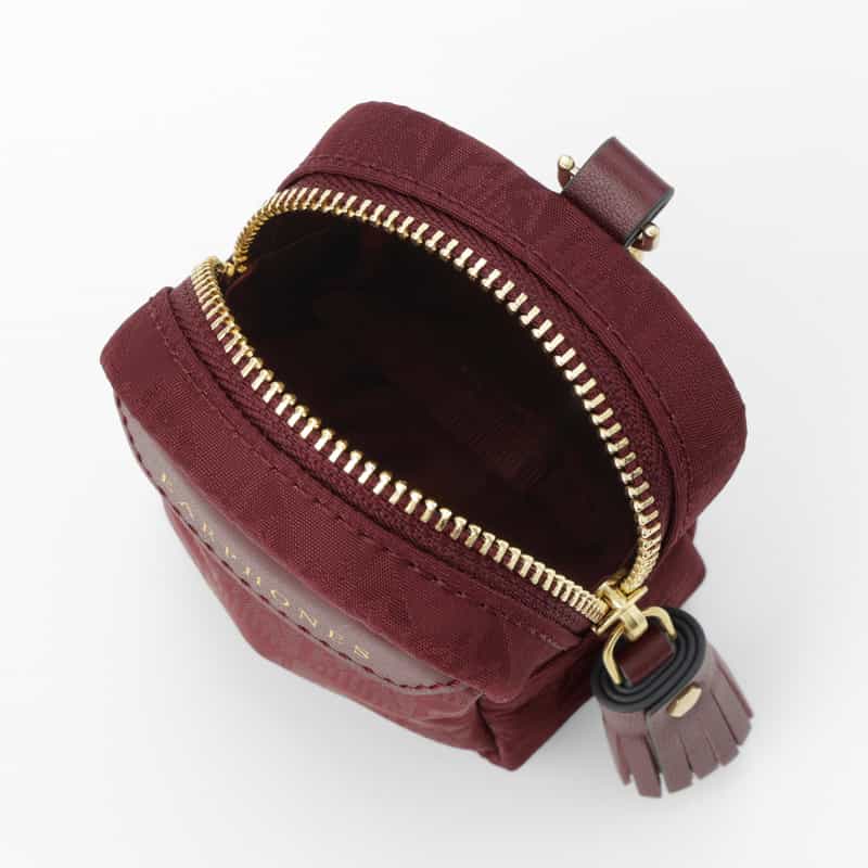 ANYA HINDMARCH ANYA HINDMARCH ＜アニヤ ハインドマーチ＞ AHロゴ ナイロン イヤフォンポーチ WINE