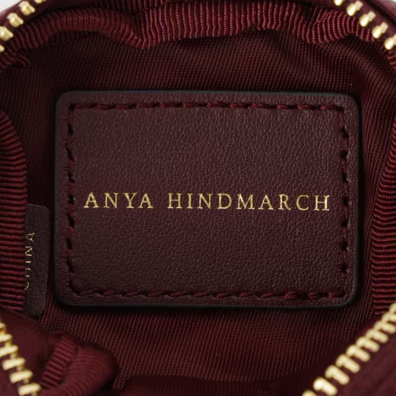 ANYA HINDMARCH ANYA HINDMARCH ＜アニヤ ハインドマーチ＞ AHロゴ ナイロン イヤフォンポーチ WINE