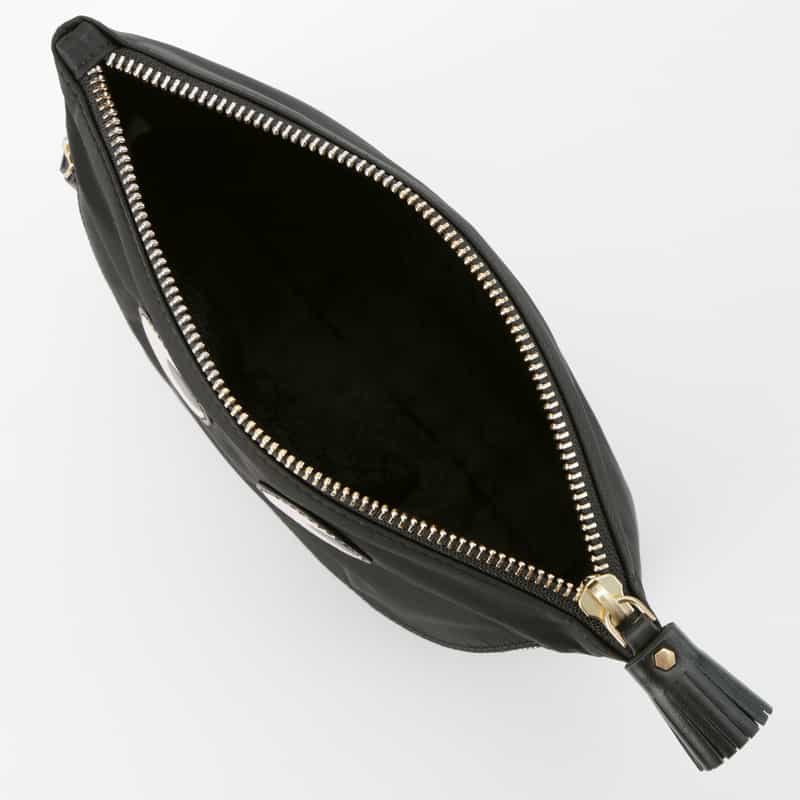 ANYA HINDMARCH ANYA HINDMARCH ＜アニヤ ハインドマーチ＞ ハッピー・ポーチ “EYES“ BLACK