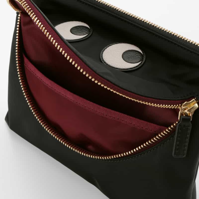 ANYA HINDMARCH ANYA HINDMARCH ＜アニヤ ハインドマーチ＞ ハッピー・ポーチ “EYES“ BLACK